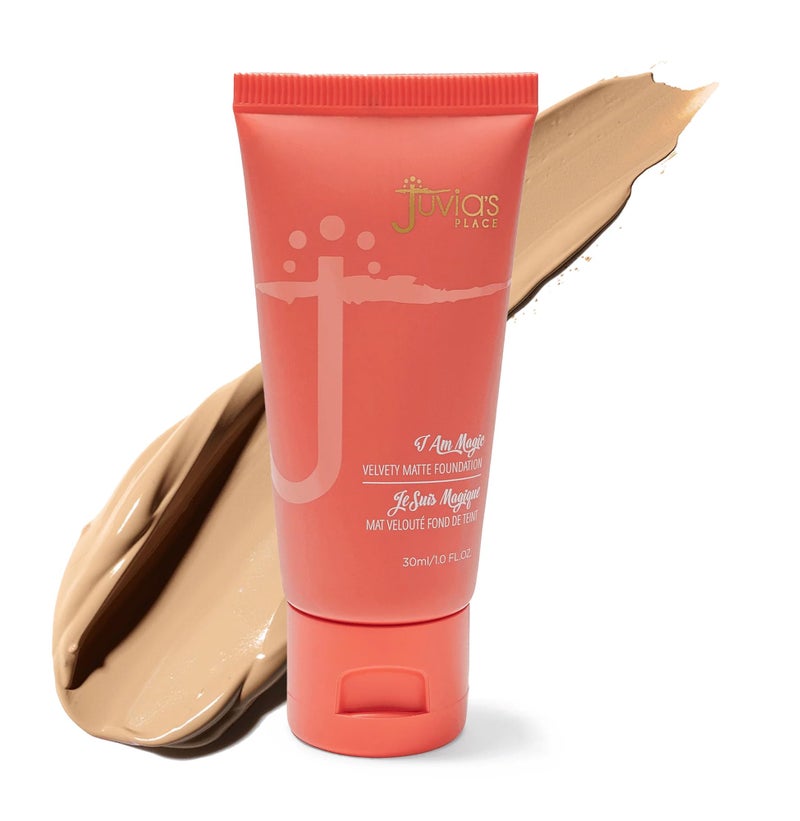 Juvia's Place I Am Magic Velvety Matte Liquid Foundation 450 - Casablanca - Tan w/Golden, Warm Undertone, Makeup Foundation Full Coverage, Lightweight, Long Wear, Velvety Matte Finish - Image 1